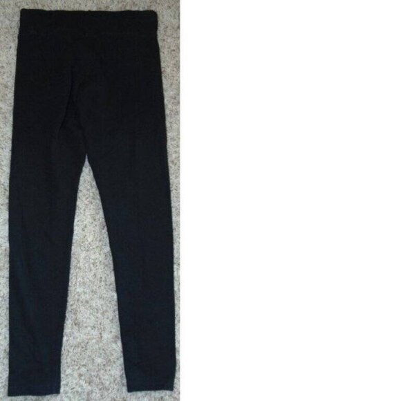 Womens Victorias Secret PINK Yoga Medium Crop Pants Black Elastic Waist - Picture 5 of 5